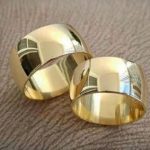 Par de Alianças de Moeda Antiga Abaulada 10MM Largura Anatomicas