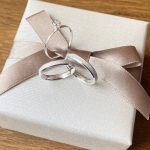 Par Aliança Prata 950 Chanfrada 4MM Jateada