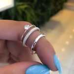 Par Aliança Prata 950 Abaulada 4MM Jateada e Lisa