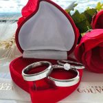 Par de Alianças Aço Inox Chanfrada 4MM