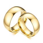 Par de Alianças de Tungstênio Abaulada 8MM