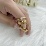 Par de Alianças Banhadas Abaulada Coração com Batimento