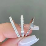 Par Aliança Prata 950 Reta 3MM Jateada