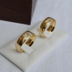 Par de Alianças Moedas Antigas Abaulada 6MM Coração com Pedras