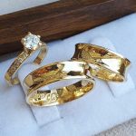 Par Alianças de Moedas Antiga Concava 6MM