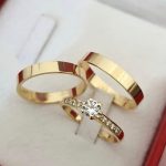 Par Alianças de Moedas Antiga Reta 4MM de Largura