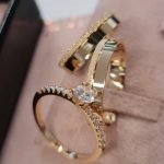 Par de Alianças Moedas Antigas Reta 5MM Friso Jateado