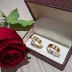 Par de Alianças Moedas Antigas Reta 6MM Coração Vazado