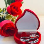 Par Alianças de Aço Inoxidável Prata 4MM Abaulada